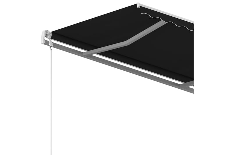 Fristående markis manuellt infällbar 300x250 cm antracit - Grå - Utemöbler - Solskydd - Markiser