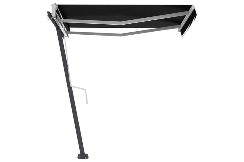 Fristående markis manuellt infällbar 300x250 cm antracit - Grå - Utemöbler - Solskydd - Markiser
