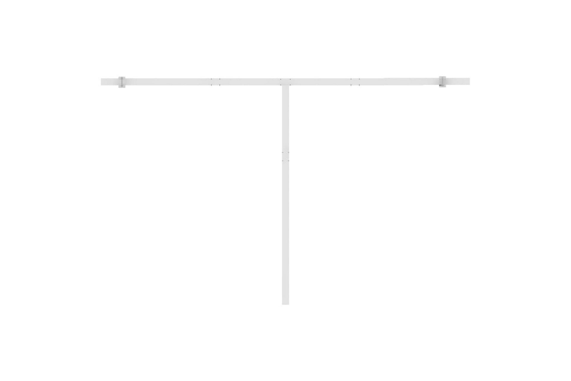 Fristående markis manuellt infällbar 450x300 cm gräddvit - Vit - Utemöbler - Solskydd - Markiser