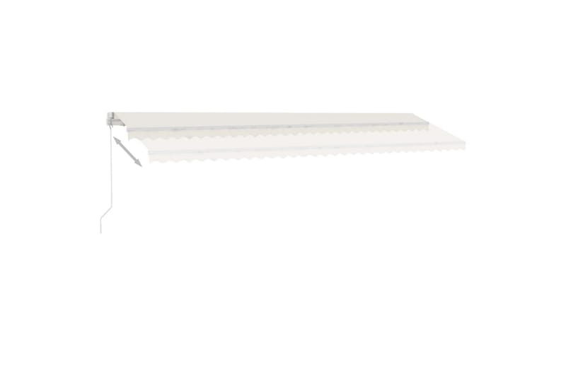 Fristående markis manuellt infällbar 600x300 cm gräddvit - Vit - Utemöbler - Solskydd - Markiser