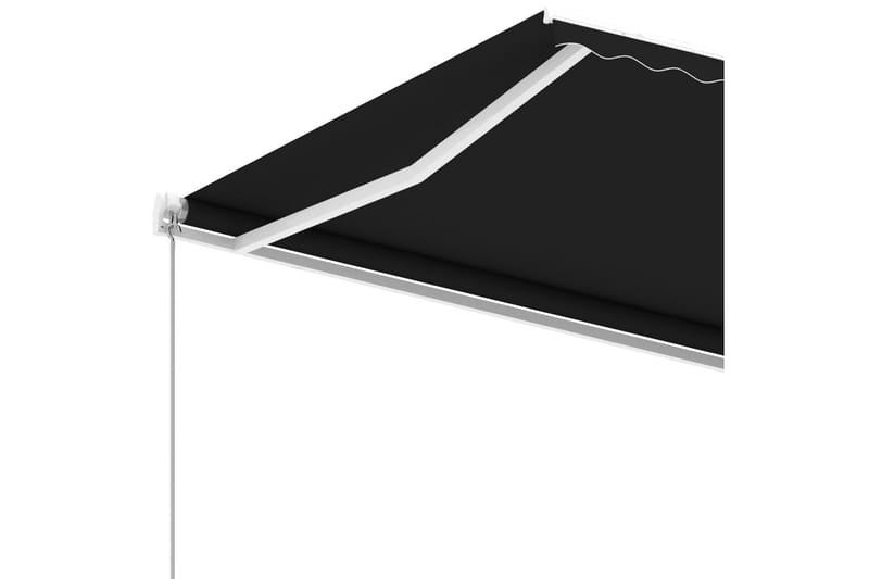 Fristående markis manuellt infällbar 600x350 cm antracit - Grå - Utemöbler - Solskydd - Markiser
