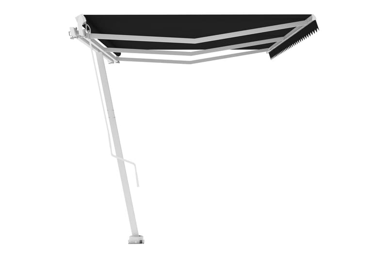 Fristående markis manuellt infällbar 600x350 cm antracit - Grå - Utemöbler - Solskydd - Markiser