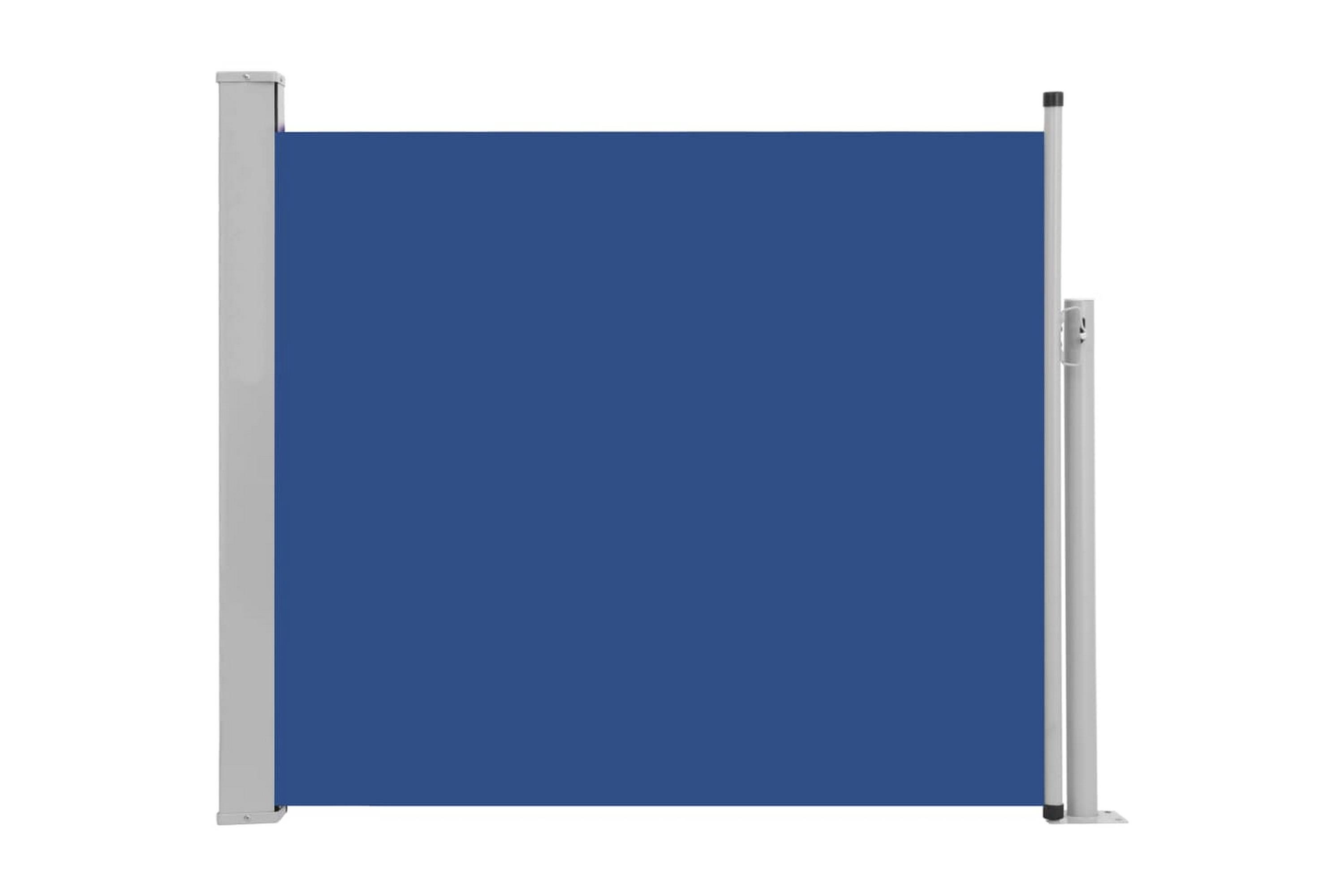 Infällbar sidomarkis 100×300 cm blå – Blå