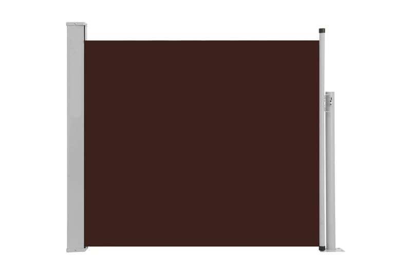 Infällbar sidomarkis 100x300 cm brun - Brun - Utemöbler - Solskydd - Markiser - Sidomarkis