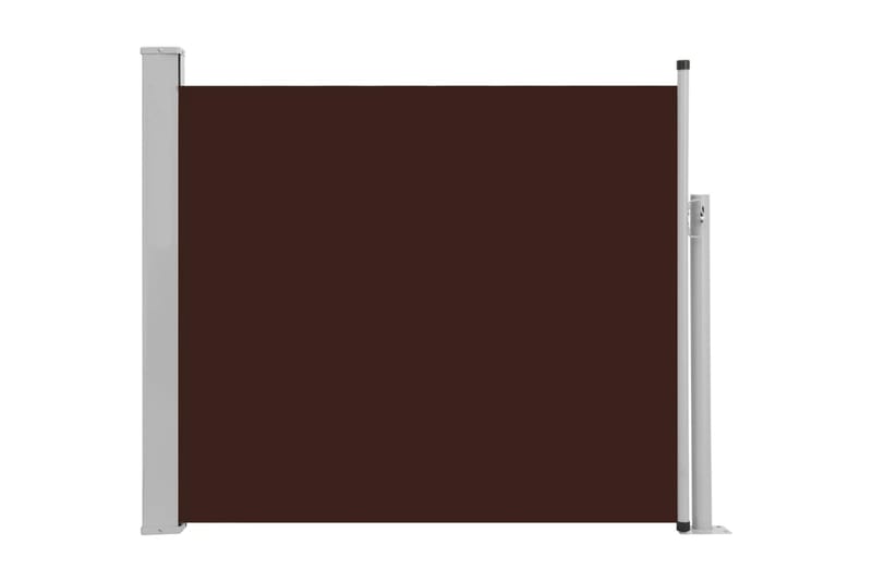 Infällbar sidomarkis 100x300 cm brun - Brun - Sidomarkis - Skärmskydd & vindskydd - Markiser