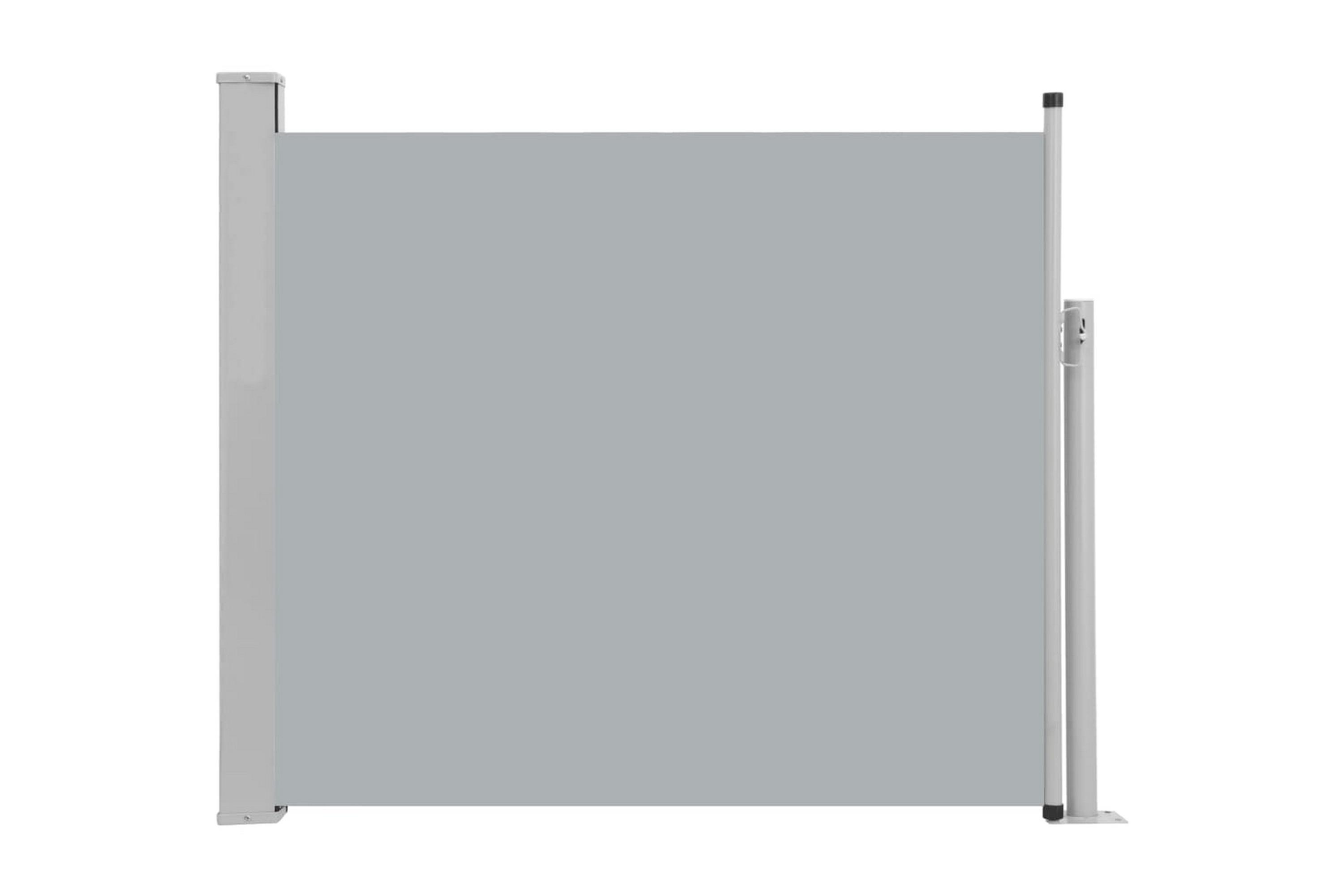 Infällbar sidomarkis 100×300 cm grå – Grå
