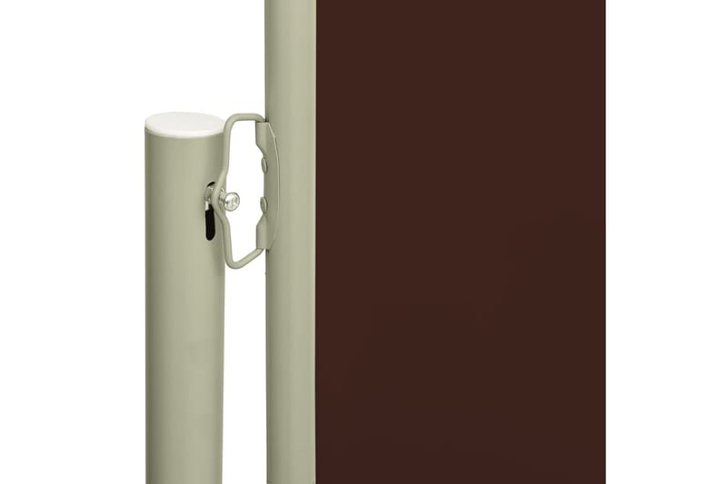 Infällbar sidomarkis 117x500 cm brun - Brun - Sidomarkis - Skärmskydd & vindskydd - Markiser