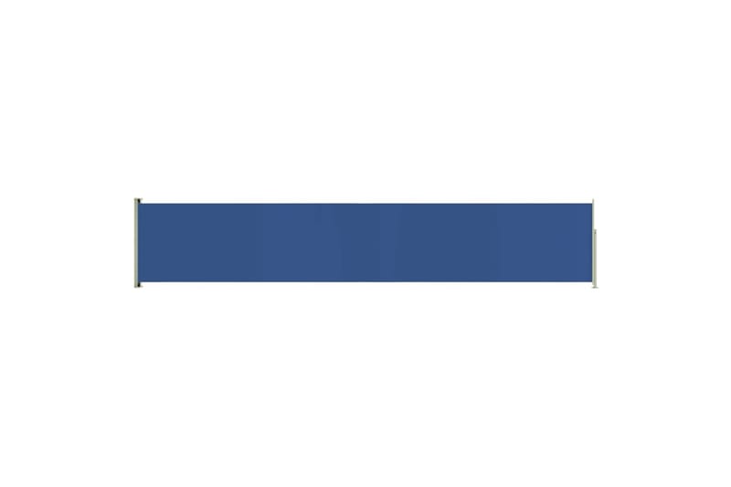 Infällbar sidomarkis 117x600 cm blå - Blå - Sidomarkis - Skärmskydd & vindskydd - Markiser
