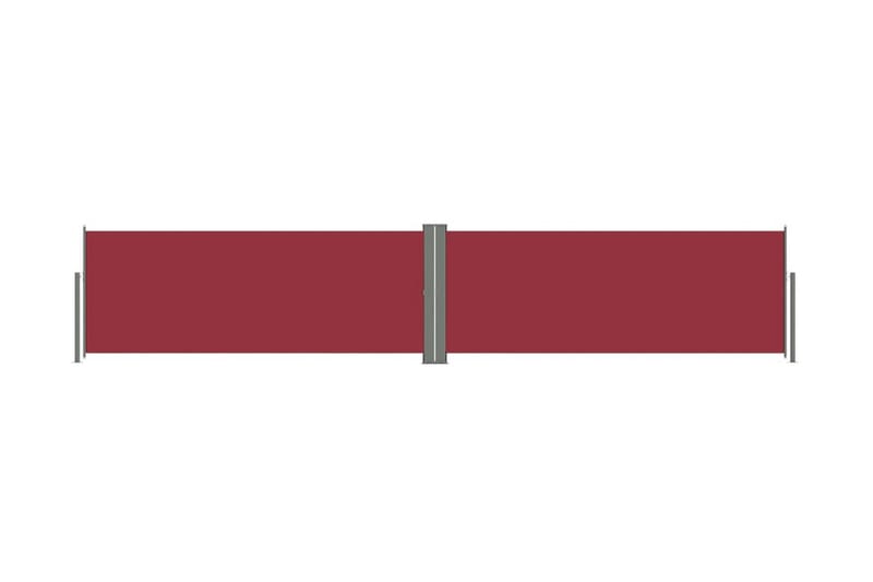 Infällbar sidomarkis 117x600 cm röd - Röd - Sidomarkis - Skärmskydd & vindskydd - Markiser