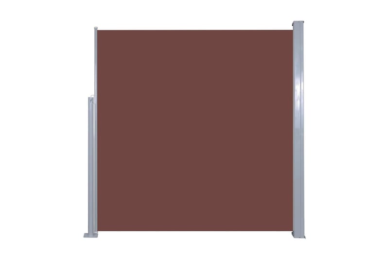 Infällbar sidomarkis 140x300 cm brun - Brun - Sidomarkis - Skärmskydd & vindskydd - Markiser