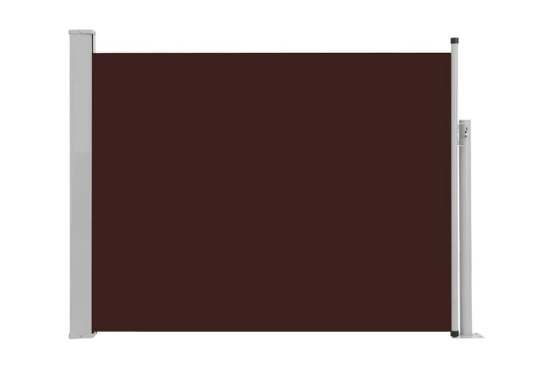 Infällbar sidomarkis 140x500 cm brun - Grå - Sidomarkis - Skärmskydd & vindskydd - Markiser
