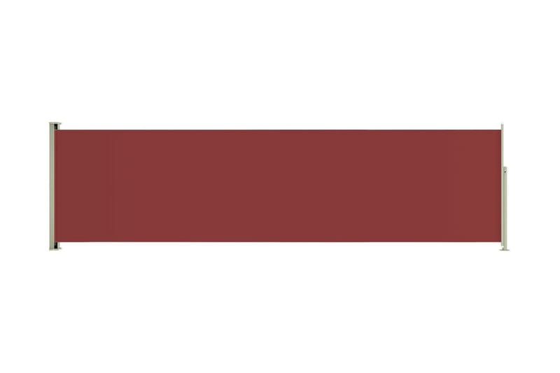 Infällbar sidomarkis 140x500 cm röd - Röd - Sidomarkis - Skärmskydd & vindskydd - Markiser