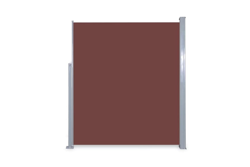 Infällbar sidomarkis 160x300 cm brun - Brun - Sidomarkis - Skärmskydd & vindskydd - Markiser