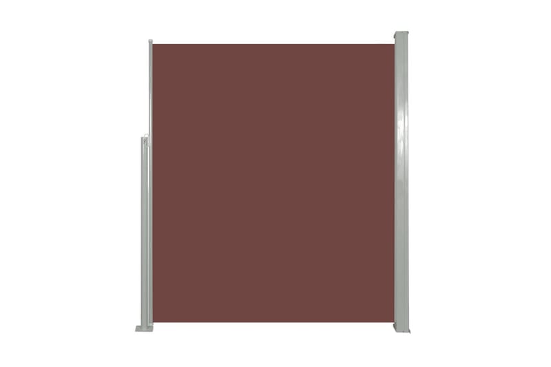 Infällbar sidomarkis 160x500 cm brun - Brun - Markiser - Sidomarkis - Skärmskydd & vindskydd