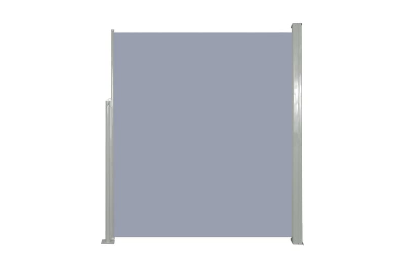 Infällbar sidomarkis 160x500 cm grå - Grå - Sidomarkis - Skärmskydd & vindskydd - Markiser