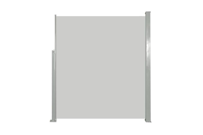 Infällbar sidomarkis 160x500 cm gräddvit - Vit - Sidomarkis - Sk�ärmskydd & vindskydd - Markiser