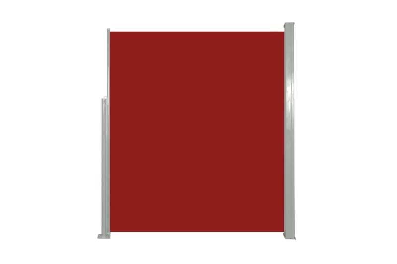 Infällbar sidomarkis 160x500 cm röd - Röd - Markiser - Sidomarkis - Skärmskydd & vindskydd