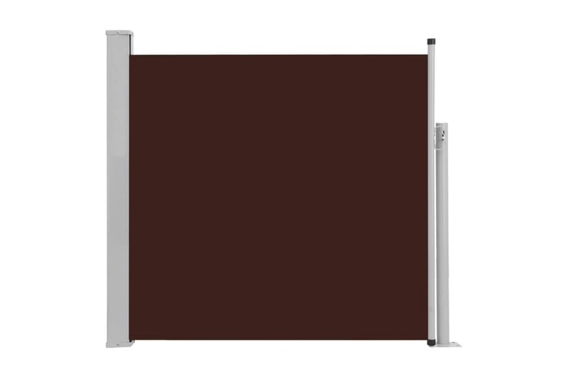Infällbar sidomarkis 170x300 cm brun - Brun - Markiser - Sidomarkis - Skärmskydd & vindskydd