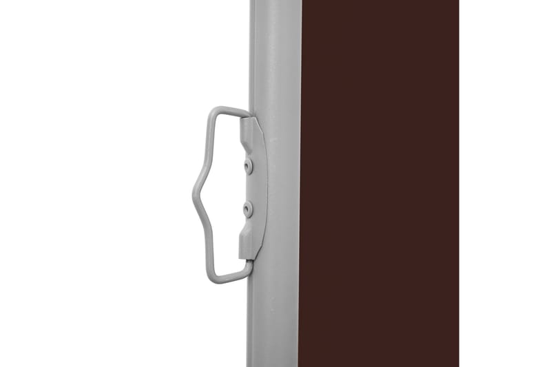Infällbar sidomarkis 170x600 cm brun - Brun - Sidomarkis - Skärmskydd & vindskydd - Markiser