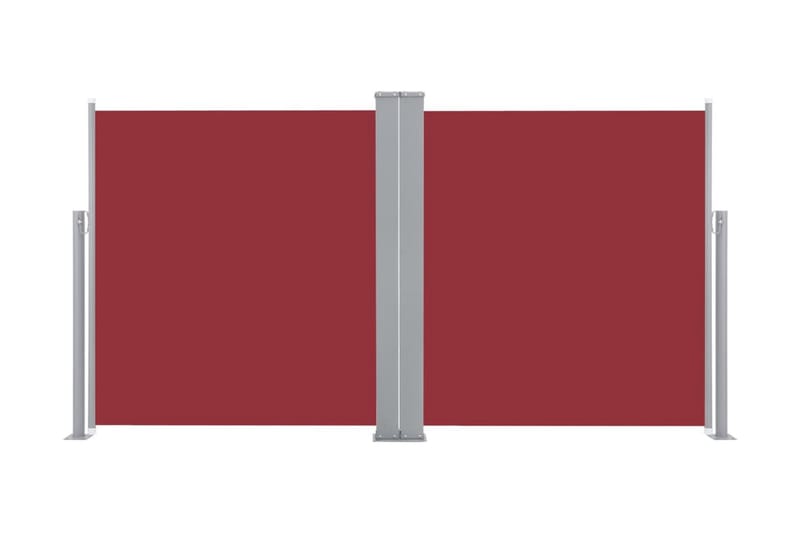 Infällbar sidomarkis 170x600 cm röd - Röd - Sidomarkis - Skärmskydd & vindskydd - Markiser