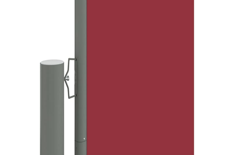 Infällbar sidomarkis 180x600 cm röd - Röd - Sidomarkis - Skärmskydd & vindskydd - Markiser