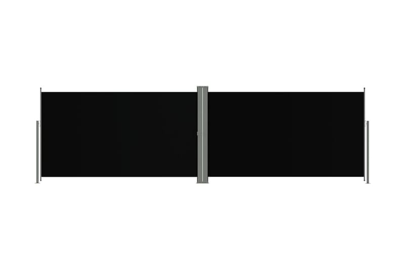 Infällbar sidomarkis 180x600 cm svart - Markiser - Sidomarkis - Skärmskydd & vindskydd