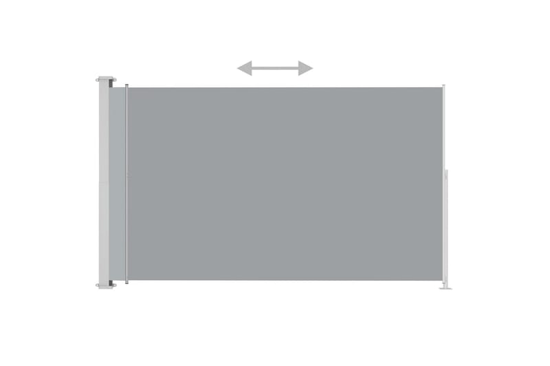 Infällbar sidomarkis 200x300 cm grå - Grå - Utemöbler - Solskydd - Markiser - Sidomarkis
