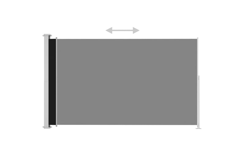 Infällbar sidomarkis 200x300 cm svart - Svart - Utemöbler - Solskydd - Markiser - Sidomarkis