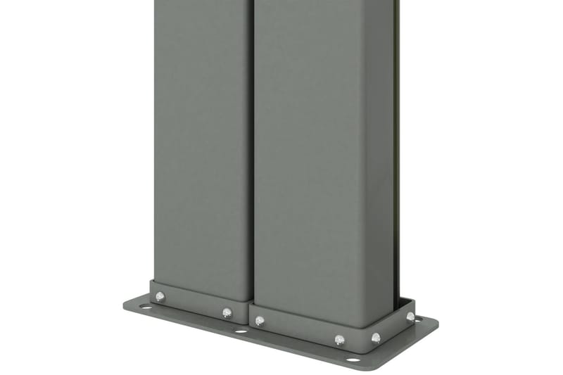 Infällbar sidomarkis 200x600 cm antracit - Grå - Utemöbler - Solskydd - Markiser - Sidomarkis