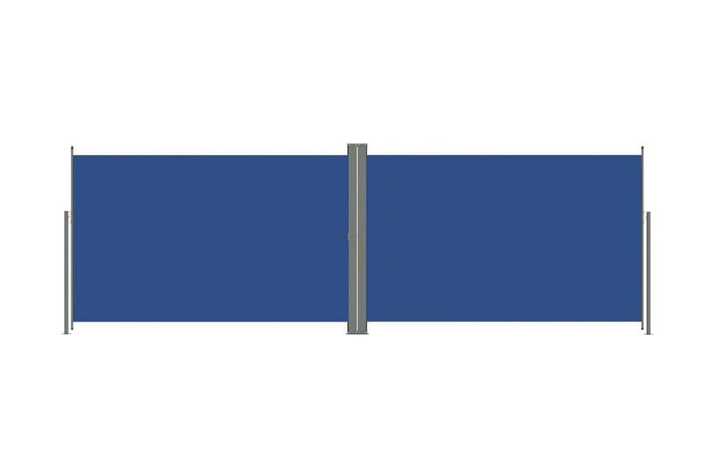 Infällbar sidomarkis 200x600 cm blå - Blå - Markiser - Sidomarkis - Skärmskydd & vindskydd