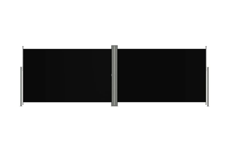 Infällbar sidomarkis 200x600 cm svart - Svart - Sidomarkis - Skärmskydd & vindskydd - Markiser