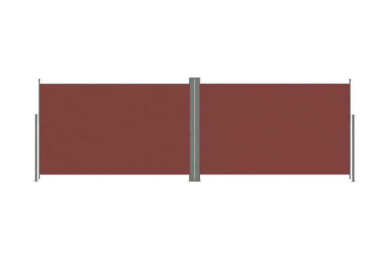 Infällbar sidomarkis 220x600 cm brun - Brun - Sidomarkis - Skärmskydd & vindskydd - Markiser