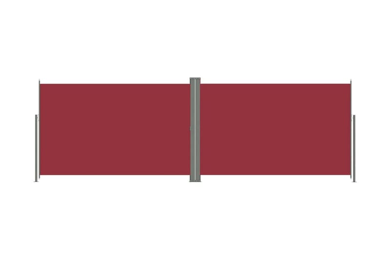 Infällbar sidomarkis 220x600 cm röd - Röd - Sidomarkis - Skärmskydd & vindskydd - Markiser