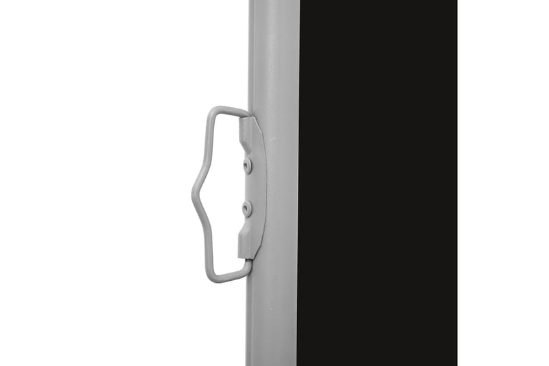 Infällbar sidomarkis 600x160 cm svart - Svart - Utemöbler - Solskydd - Markiser - Sidomarkis