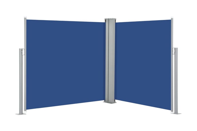 Infällbar sidomarkis blå 100x600 cm - Blå - Sidomarkis - Skärmskydd & vindskydd - Markiser