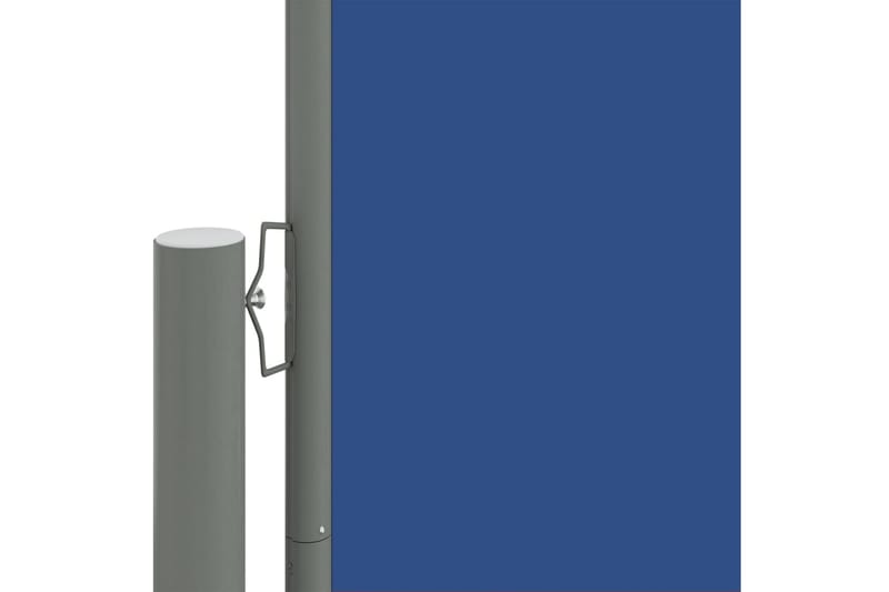 Infällbar sidomarkis blå 140x1200 cm - Blå - Utemöbler - Solskydd - Markiser - Sidomarkis