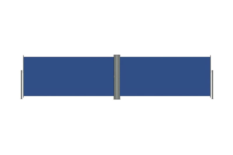 Infällbar sidomarkis blå 140x600 cm - Blå - Sidomarkis - Skärmskydd & vindskydd - Markiser