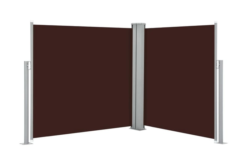 Infällbar sidomarkis brun 100x600 cm - Brun - Sidomarkis - Skärmskydd & vindskydd - Markiser
