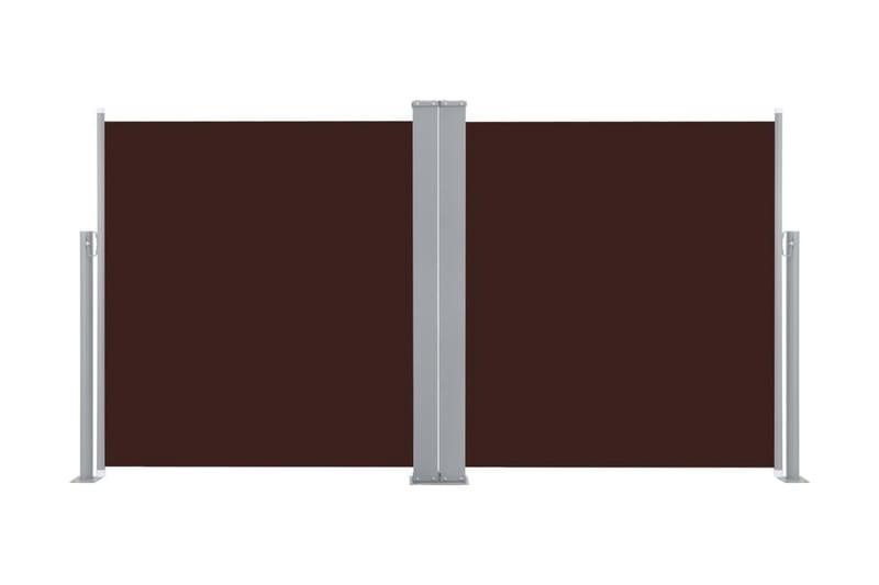 Infällbar sidomarkis brun 100x600 cm - Brun - Sidomarkis - Skärmskydd & vindskydd - Markiser