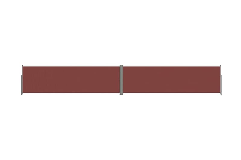 Infällbar sidomarkis brun 180x1200 cm - Brun - Sidomarkis - Skärmskydd & vindskydd - Markiser