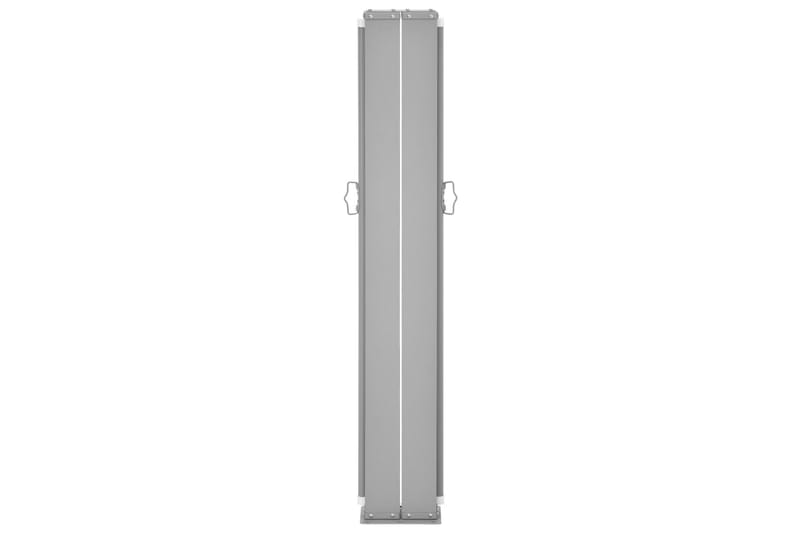Infällbar sidomarkis gräddvit 120x600 cm - Vit - Utemöbler - Solskydd - Markiser - Sidomarkis