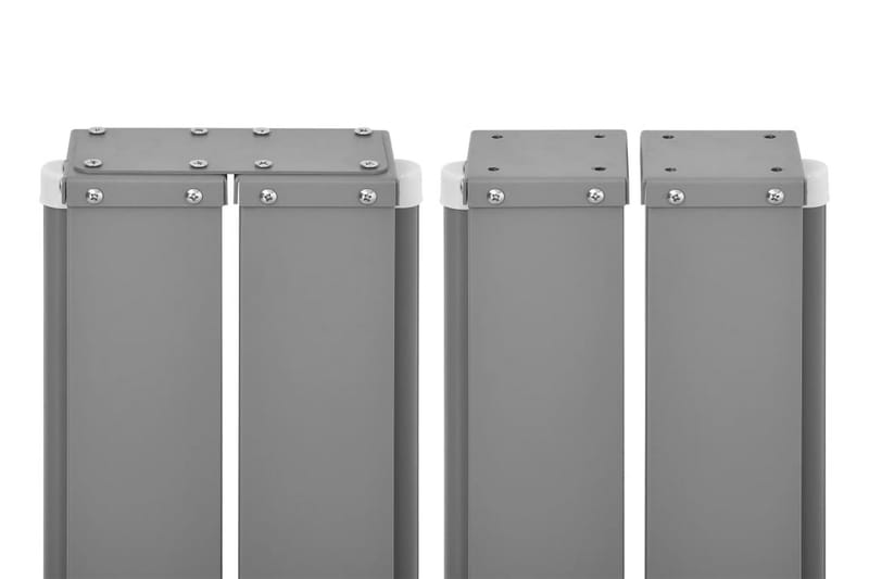 Infällbar sidomarkis gräddvit 120x600 cm - Vit - Utemöbler - Solskydd - Markiser - Sidomarkis