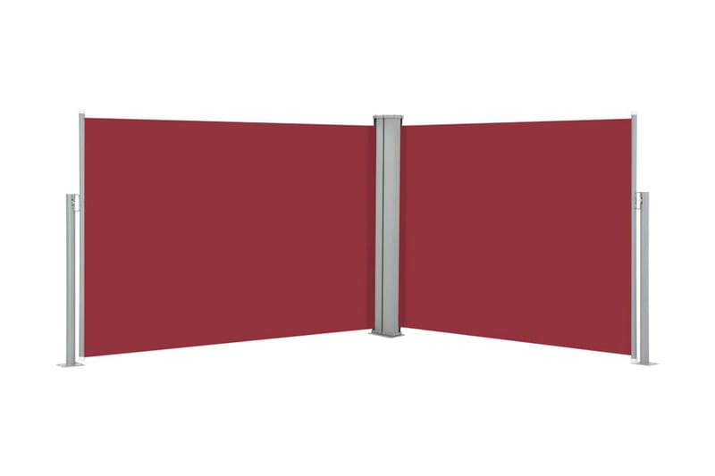 Infällbar sidomarkis röd 100x1000 cm - Röd - Utemöbler - Solskydd - Markiser - Sidomarkis