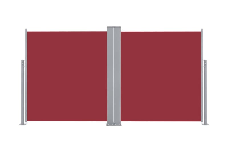 Infällbar sidomarkis röd 120x600 cm - Röd - Sidomarkis - Skärmskydd & vindskydd - Markiser