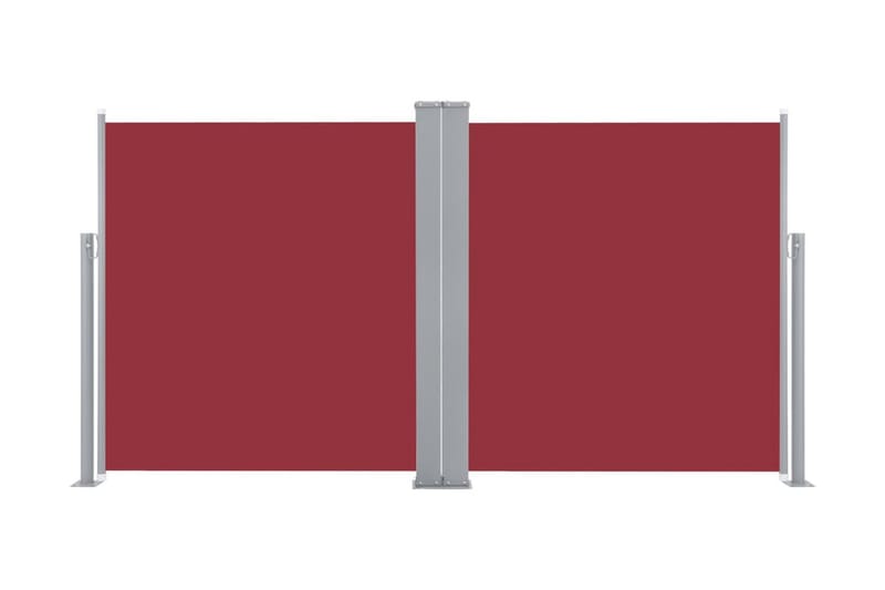 Infällbar sidomarkis röd 140x600 cm - Röd - Utemöbler - Solskydd - Markiser - Sidomarkis