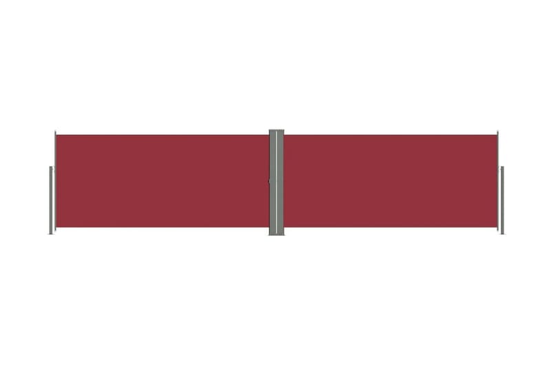 Infällbar sidomarkis röd 140x600 cm - Röd - Markiser - Sidomarkis - Skärmskydd & vindskydd