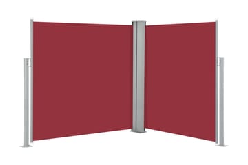 Infällbar sidomarkis röd 160x600 cm
