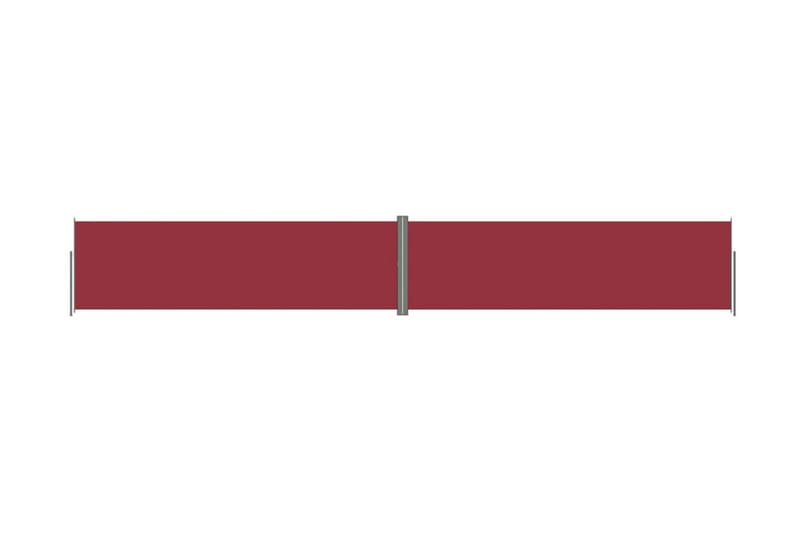 Infällbar sidomarkis röd 180x1200 cm - Röd - Sidomarkis - Skärmskydd & vindskydd - Markiser