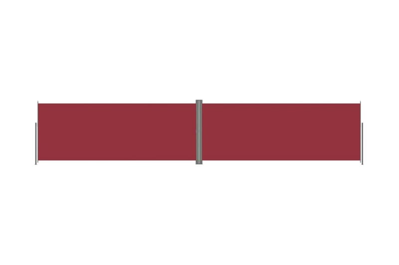 Infällbar sidomarkis röd 200x1000 cm - Röd - Sidomarkis - Skärmskydd & vindskydd - Markiser