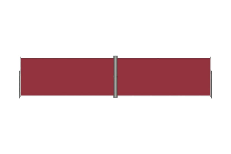 Infällbar sidomarkis röd 220x1000 cm - Röd - Sidomarkis - Skärmskydd & vindskydd - Markiser